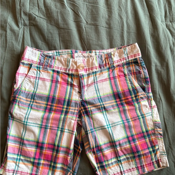 Aeropostale Pants - Aeropostale Red and Pink Bermudas Casual Cotton